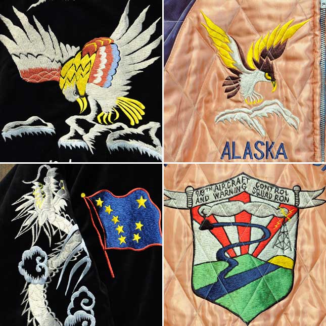テーラー東洋スカジャン「EAGLE OF ALASKA×SPARREVOHN ALASKA