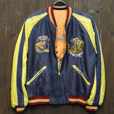 テーラー東洋スカジャンSOUVENIR JACKET「牡丹×虎」復刻サテンスカ/NO