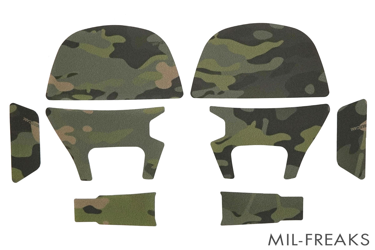 Ops-Core AMPヘッドセット用 カモフラージュ スキン ステッカー カラー