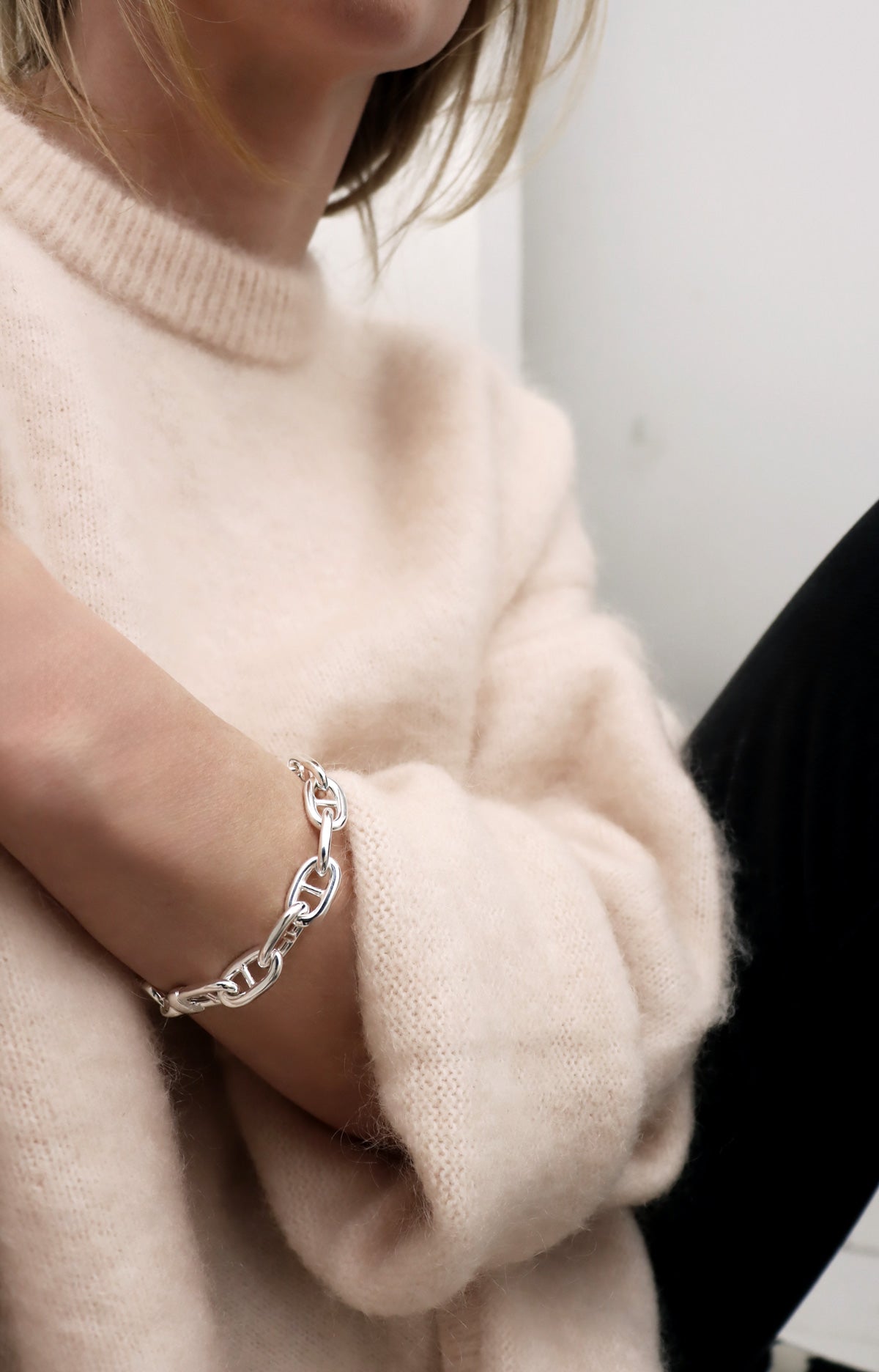 Anchor Chunky Chain Bracelet | 925 Sterling Silver – Mila Silver