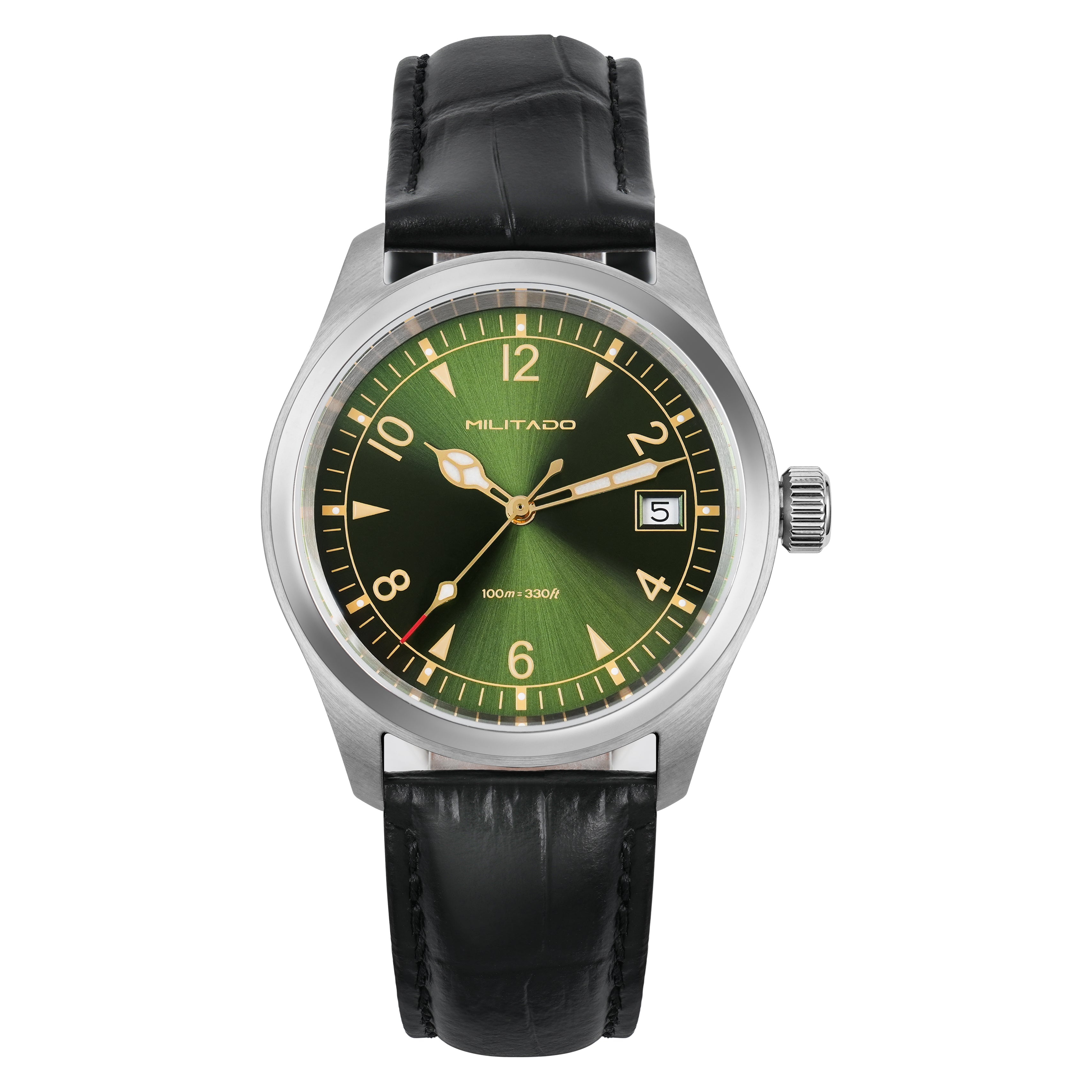 Militado 38mm Sapphire Crystal Field Watch ML08 Grey Dial
