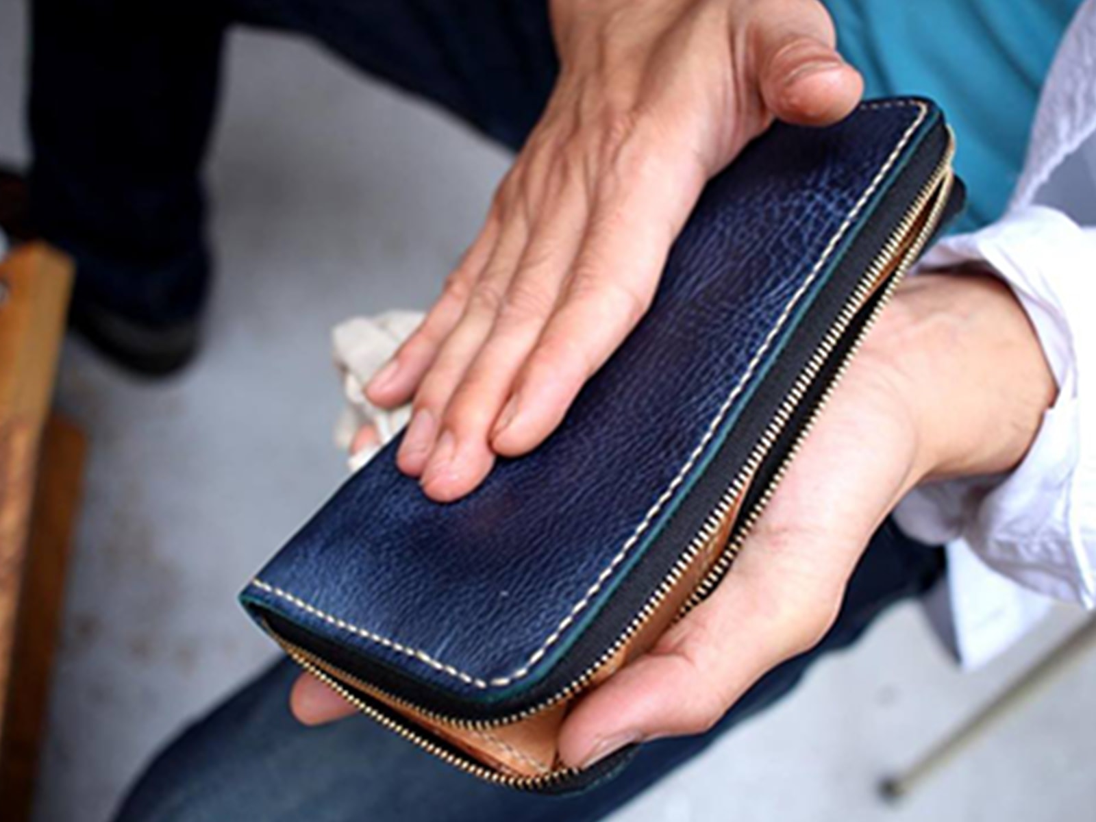 長財布/Round zip wallet 01（栃木レザー） | WALLET | ITEM | minca