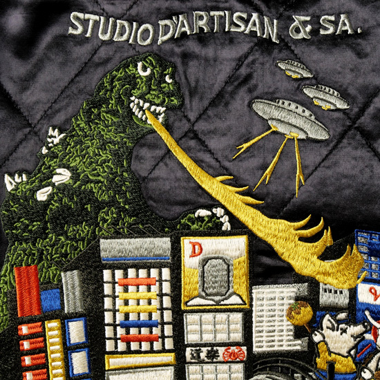 STUDIOD'ARTISAN / ステュディオダルチザン 怪獣大戦争別珍スカジャン