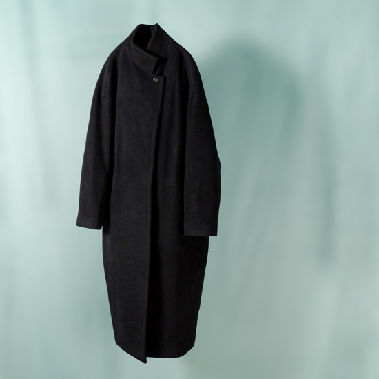 mizuiroind / ミズイロインド スタンドカラーウールコート,ブランド,