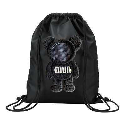 名前入れ 3D刺繍 くま クマ リュック ナップサック 全商品 DIVA CLOSET