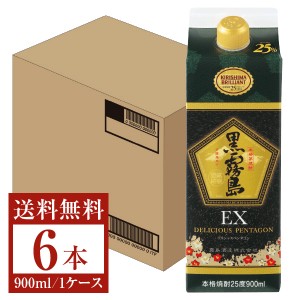 黒霧島EX 芋焼酎 霧島酒造 25度 900ml 6本 1ケースの通信販売
