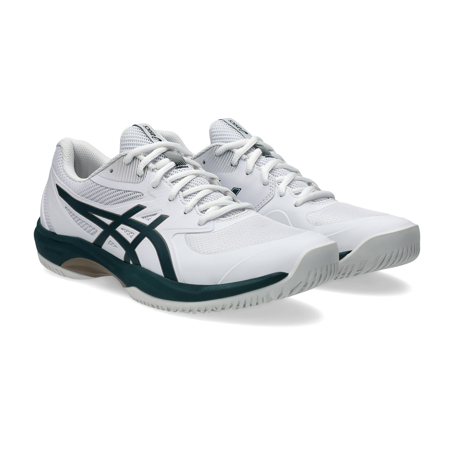 Asics Game FF Men's Tennis Shoes - White/Saxon Green