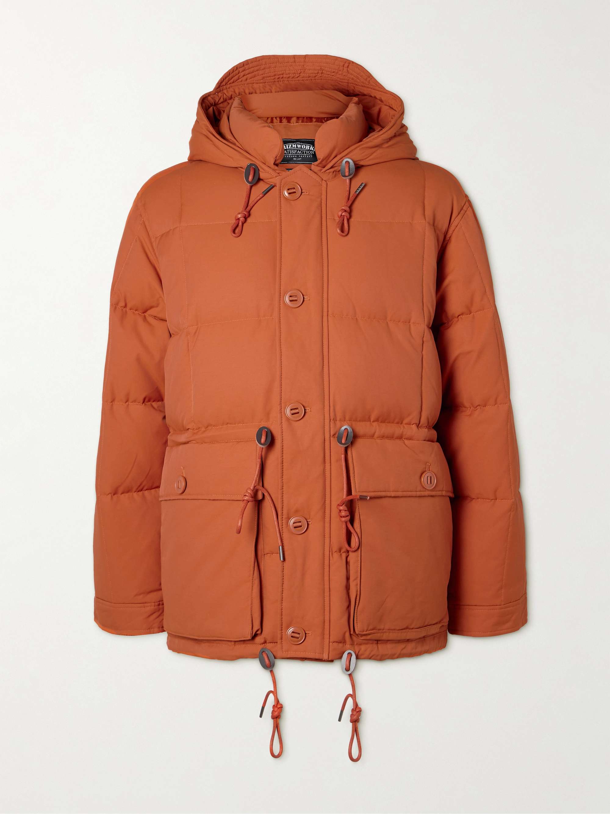 FRIZMWORKS Karakoram Quilted Cotton-Blend Hooded Down Jacket for