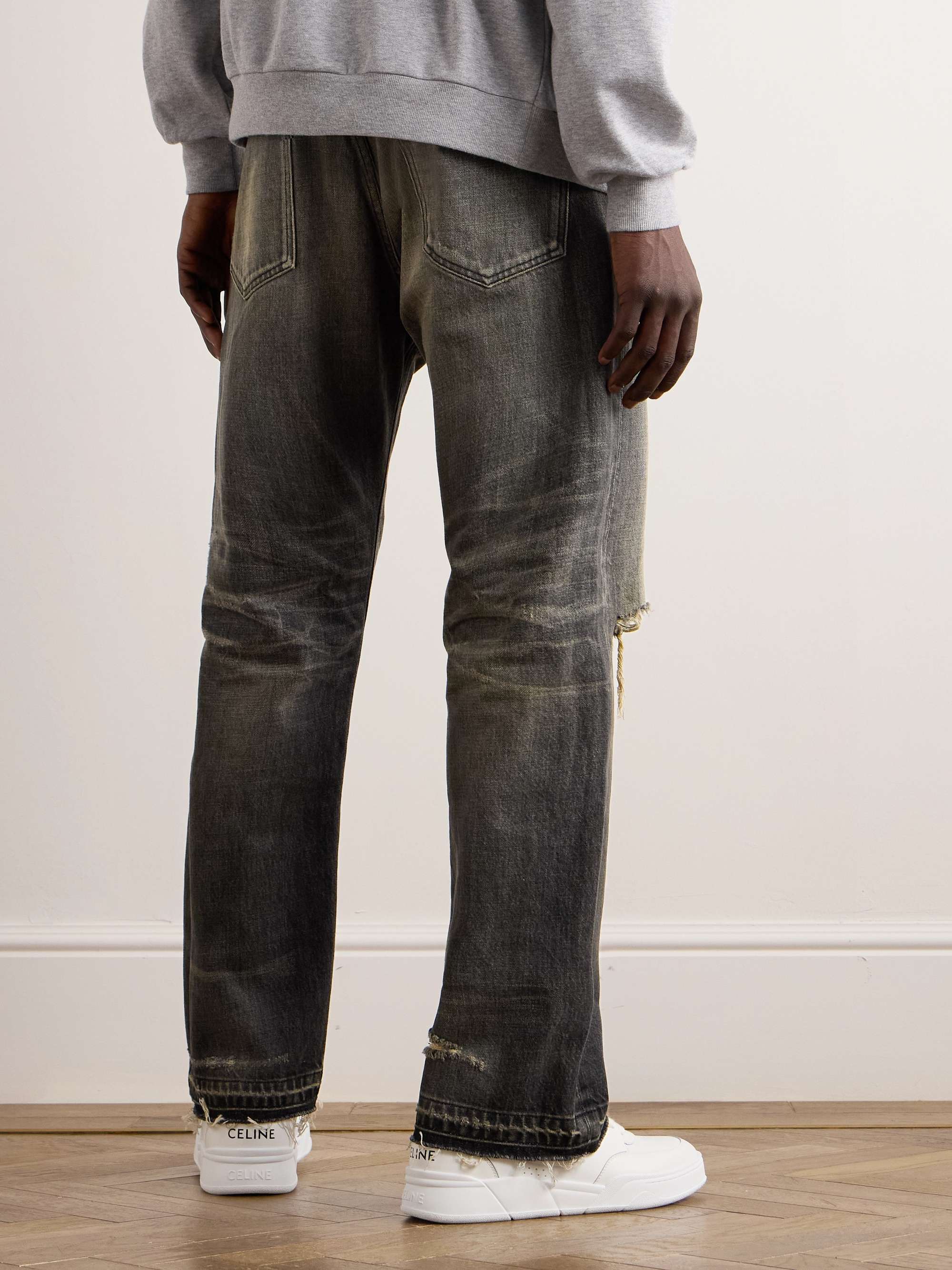 CELINE Wesley Straight-Leg Distressed Jeans for Men | MR PORTER
