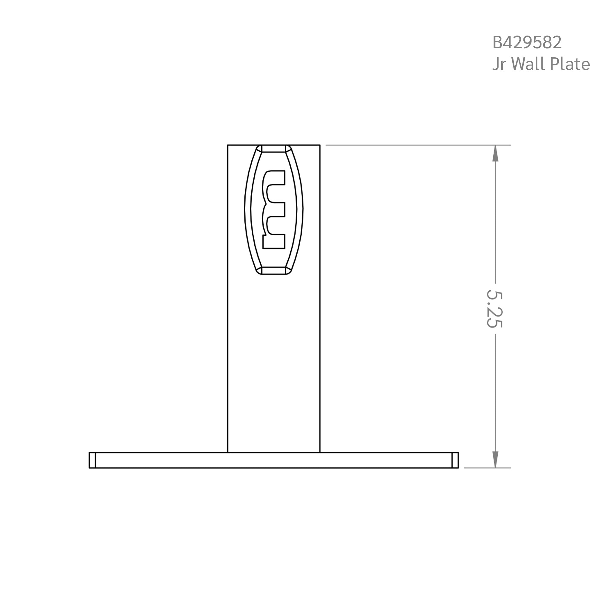 Black Hyper-Chrome Junior Wall Plate - Heavy Duty Lighting – msegrip