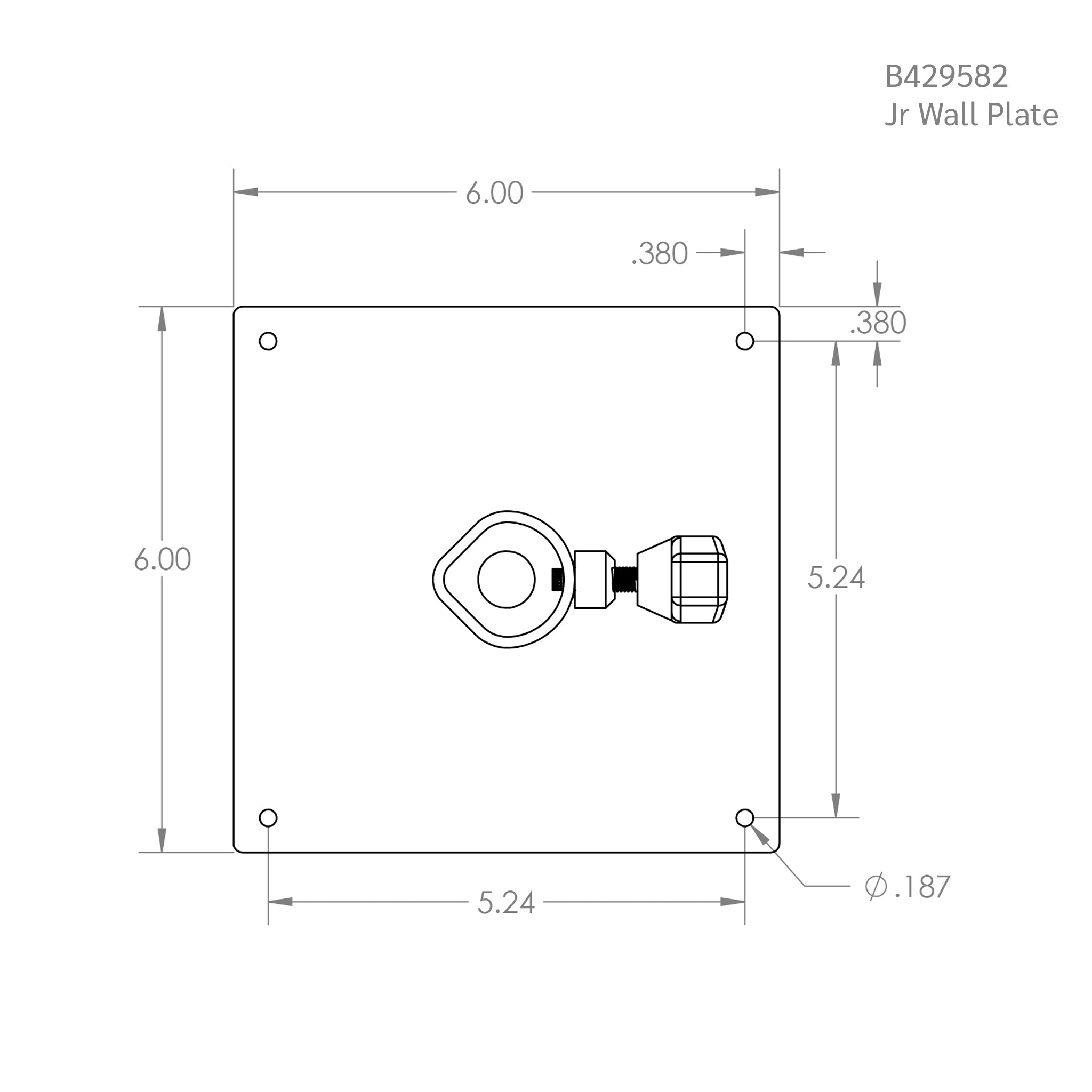 Black Hyper-Chrome Junior Wall Plate - Heavy Duty Lighting – msegrip