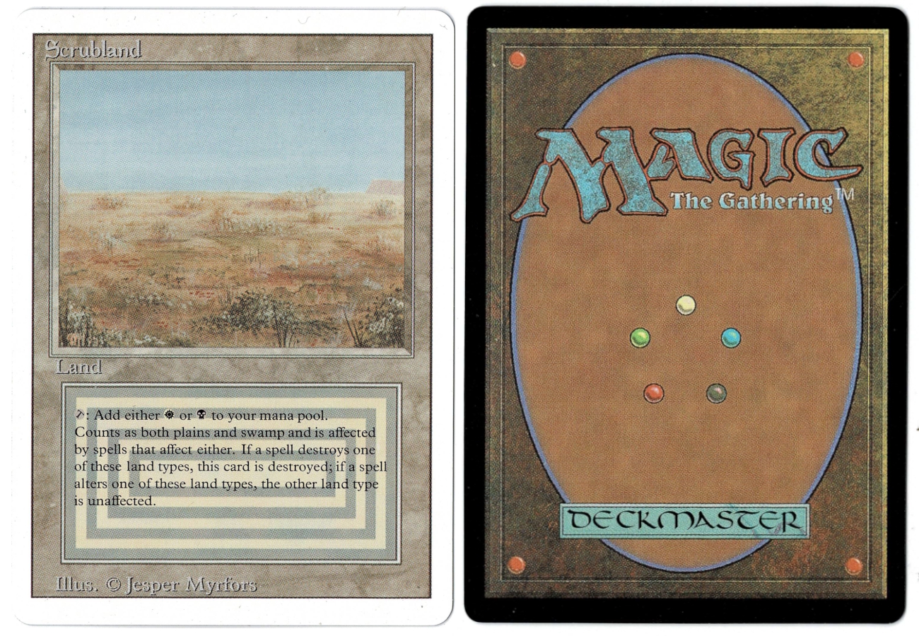 Scrubland Magic the Gathering Proxy