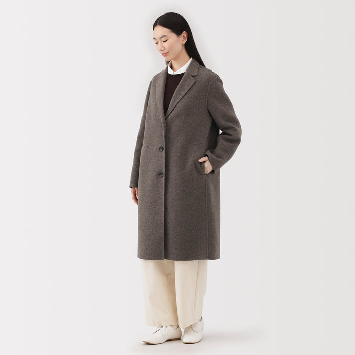 Wool Blend Chester Coat | Fall Outerwear | MUJI USA