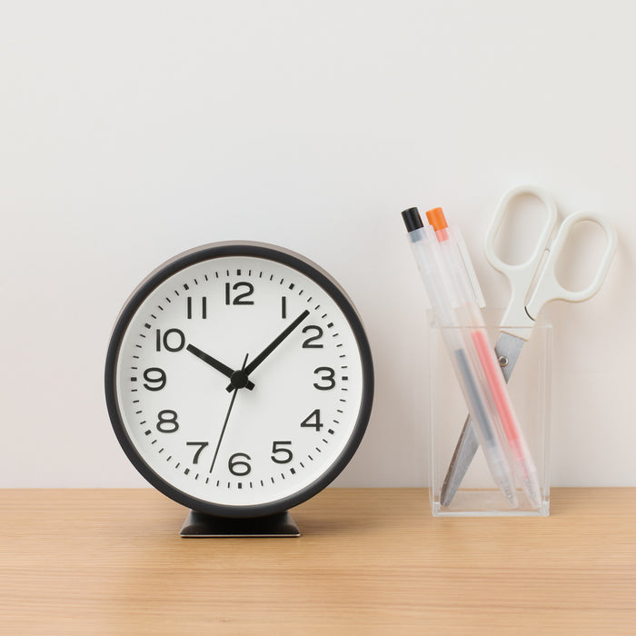 Small Analog Clock with Stand | Clocks | MUJI USA
