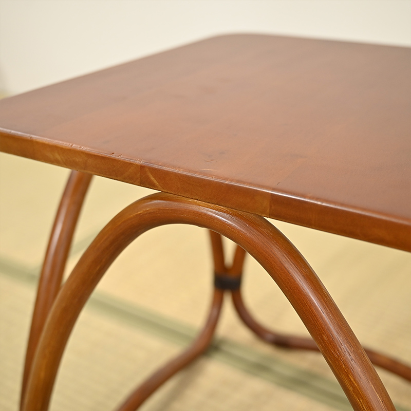 ラタン サイドテーブル 天然木 角形 T266KAを激安で販売する京都の村田家具