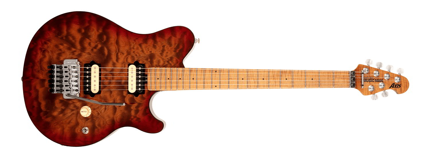MUSIC MAN AXISシリーズ エレキギターAXIS M ROSTED AMBER QUILT新品