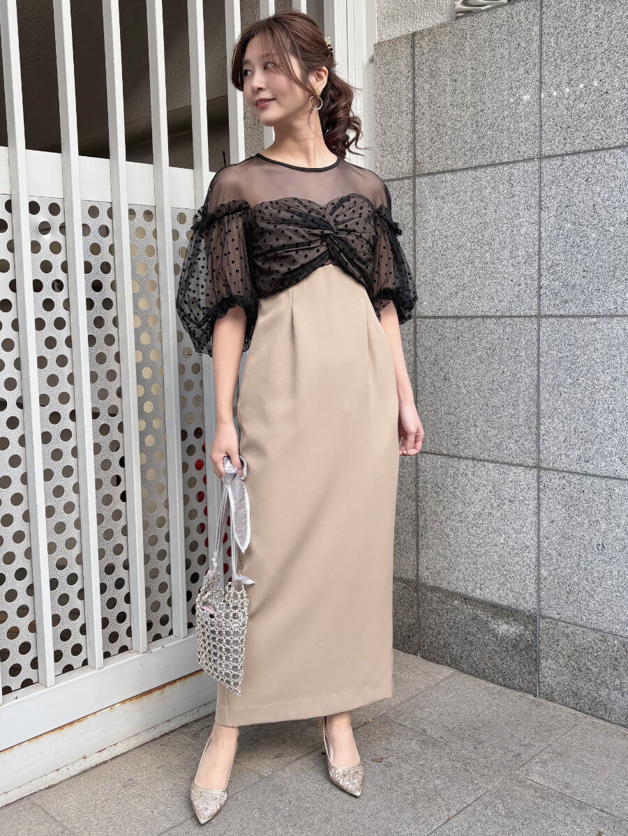 my closet / flocky dot one piece MBE