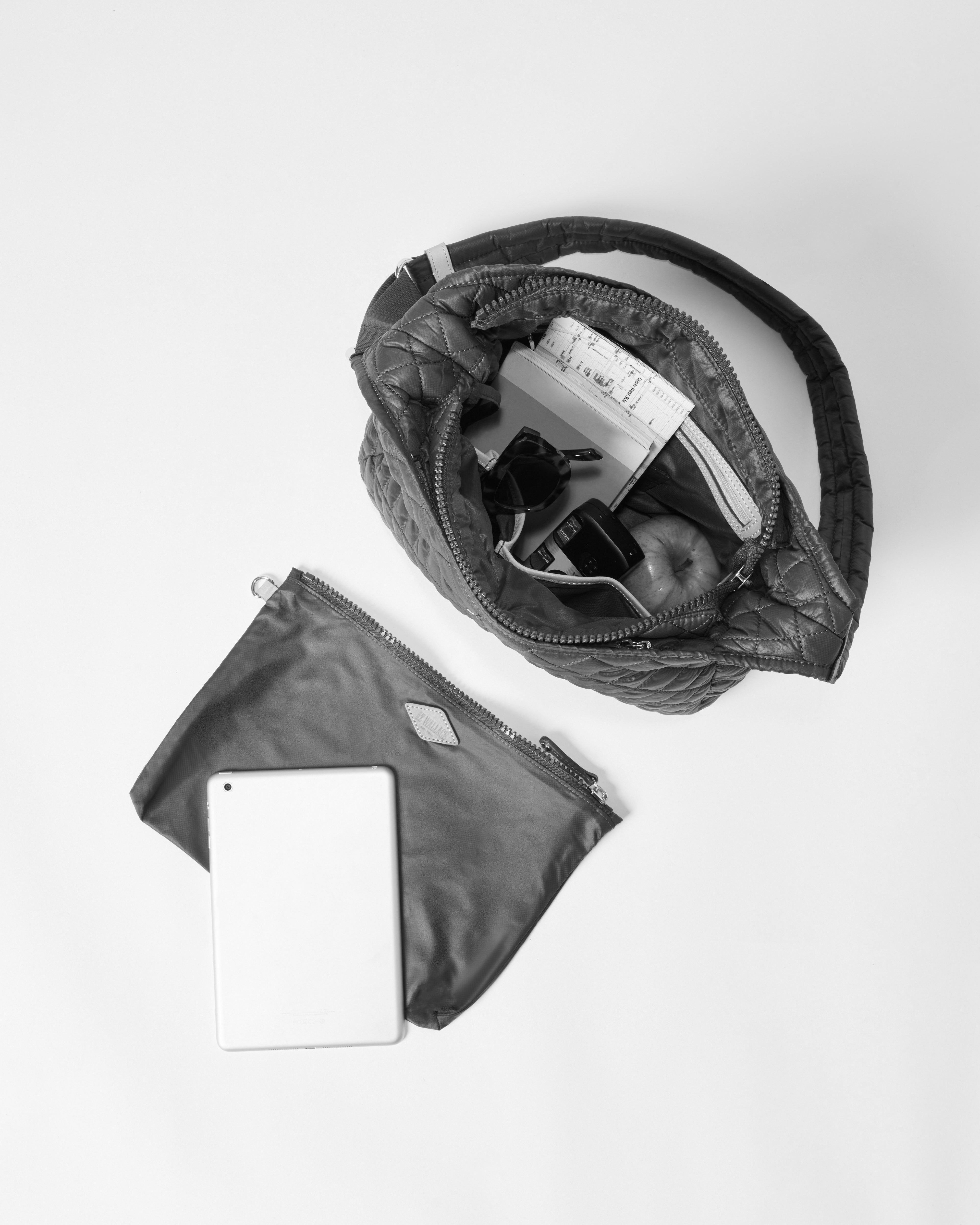 Parker Deluxe Quilted Crossbody Bag in Black | MZ Wallace