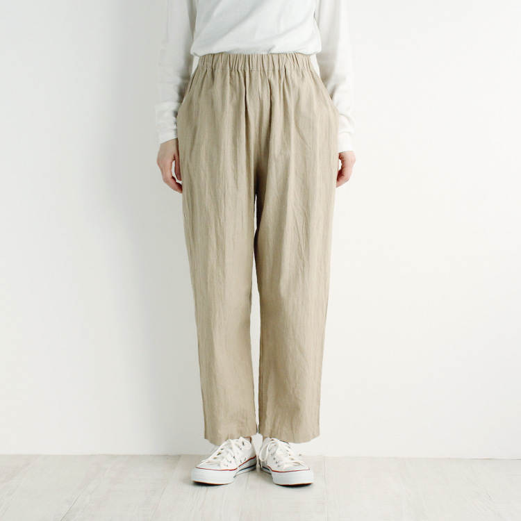 nofl】コットンリネンテーパードパンツ 644208570 | ナチュラル服通販