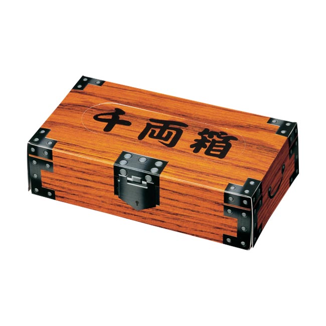 千両箱BOXティッシュ 150W（m22026-208）｜名入れプリント専門店