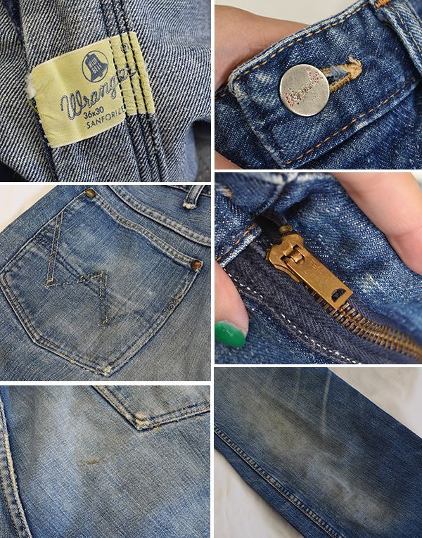 60's【ビンテージ】【ラングラー】【wrangler】【デニムパンツ】【36