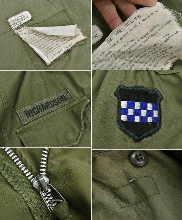 60's】【ビンテージ】【米軍実物】【初期型】【M-65】【アルミジップ