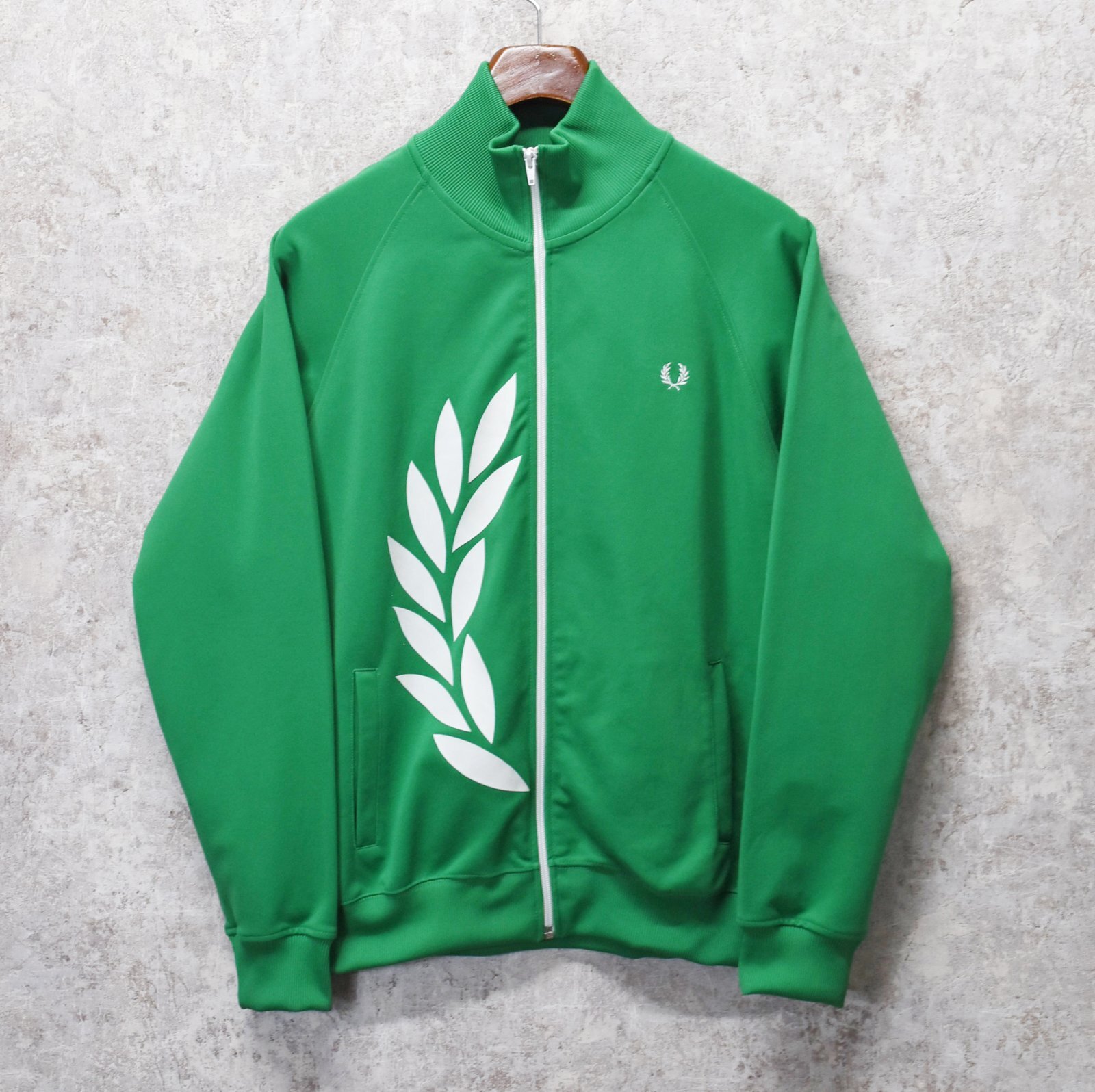フレッドペリー】Fred Perry【黄緑×白ロゴ】ジャージ【トラック
