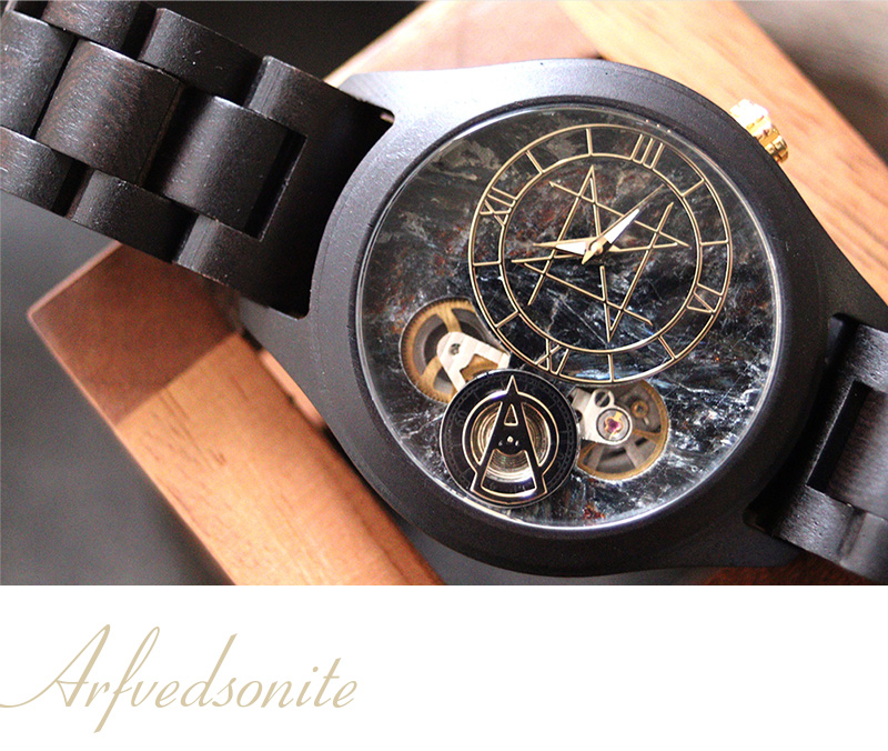 第七回受注新作商品紹介 天然石×天然木 唯一無二の美しい模様の腕時計