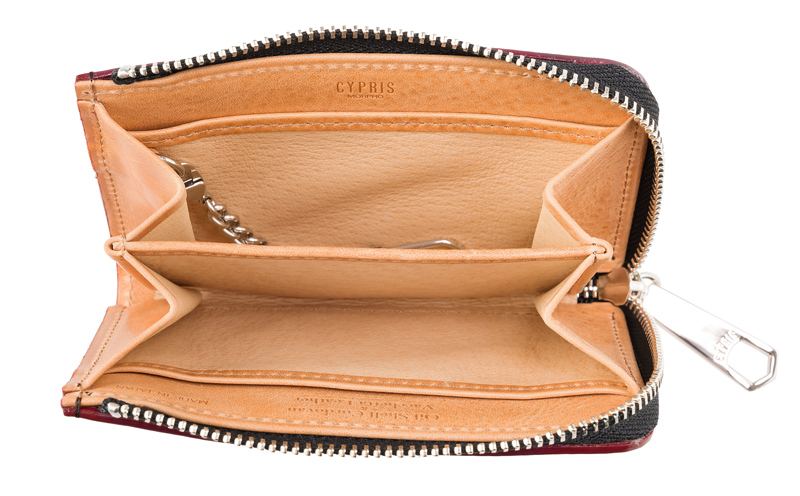 キプリス】小銭入れ□オイルシェルコードバン＆ヴァケッタレザー