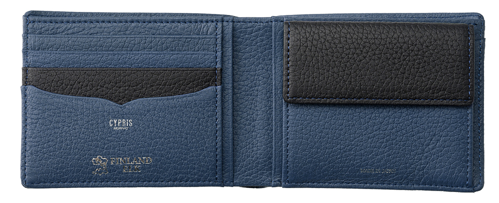 キプリス】二つ折り財布(小銭入れ付き札入)□フィンランドエルク