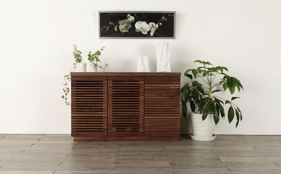 天然木の美しさが活きる[Jaggy] リビングボード 120サイズ | Interior