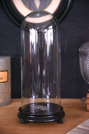 雰囲気あるラウンドガラスドーム u