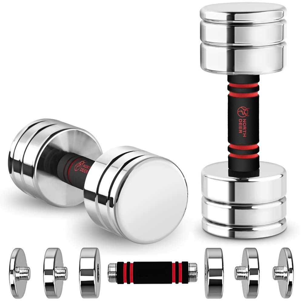 NORTH DEER 可変式ダンベル 10kg×2 Northdeer 第二世代・可変式