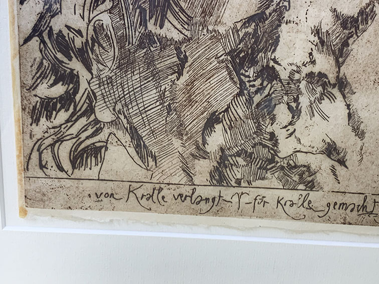 ホルストヤンセン ポスター 額装 C 4316B ホルスト・ヤンセン版画額