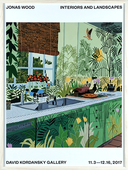 Jonas Wood / ジョナス・ウッド ポスター額「Interiors and Landscapes