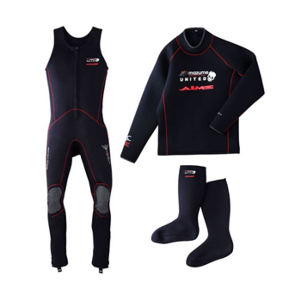MAZUME(マズメ) mazume ×AIMS ウェットスーツ 3点セット MZWS-205