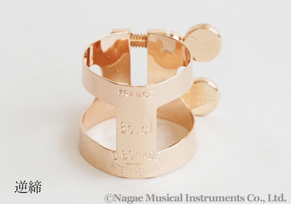 BUZZ B♭クラリネットリガチャー ピンクゴールド PGP R｜ 管楽器専門店