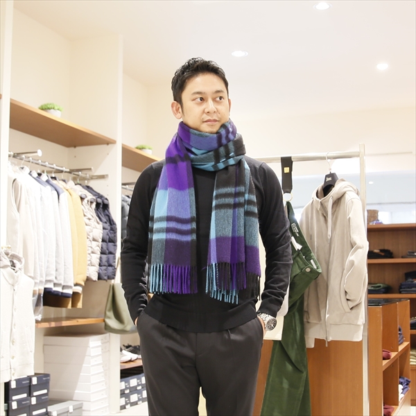 Joshua Ellis ジョシュアエリス [秋冬] カシミアストール 大判