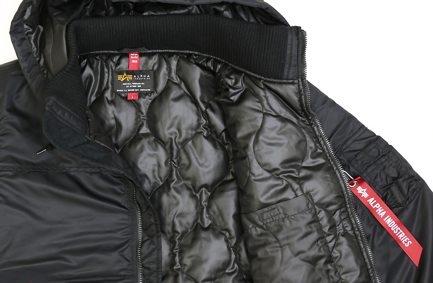 ALPHA INDUSTRIES HOOD RIB JACKER フード リブジャケット ミリタリー