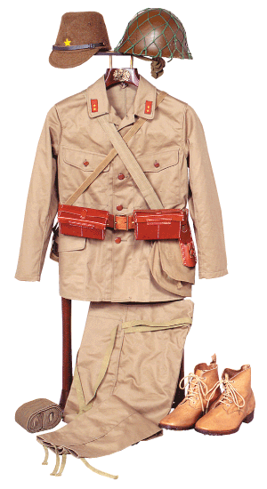 旧日本陸軍 将校用(中尉)九八式 軍衣 軍服 98式 旧日本