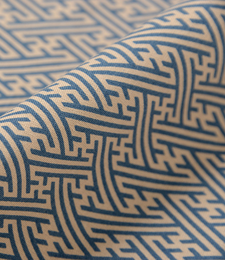 アウトレット上下組中屋小紋 紗綾型（青／紗綾型） 浅草中屋-商品詳細