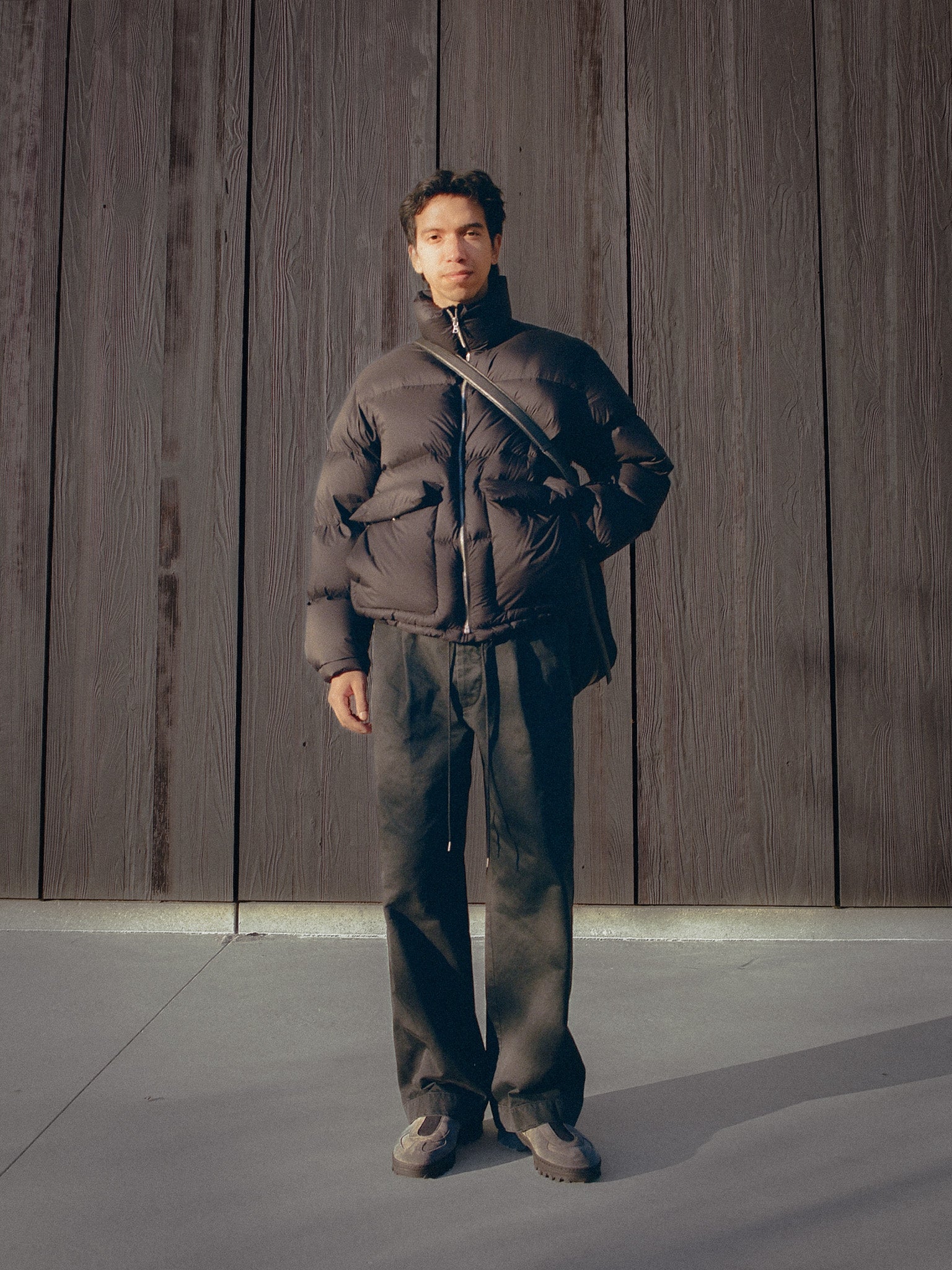 Namu Shop - Auralee Super Light Nylon Ripstop Down Blouson - Black