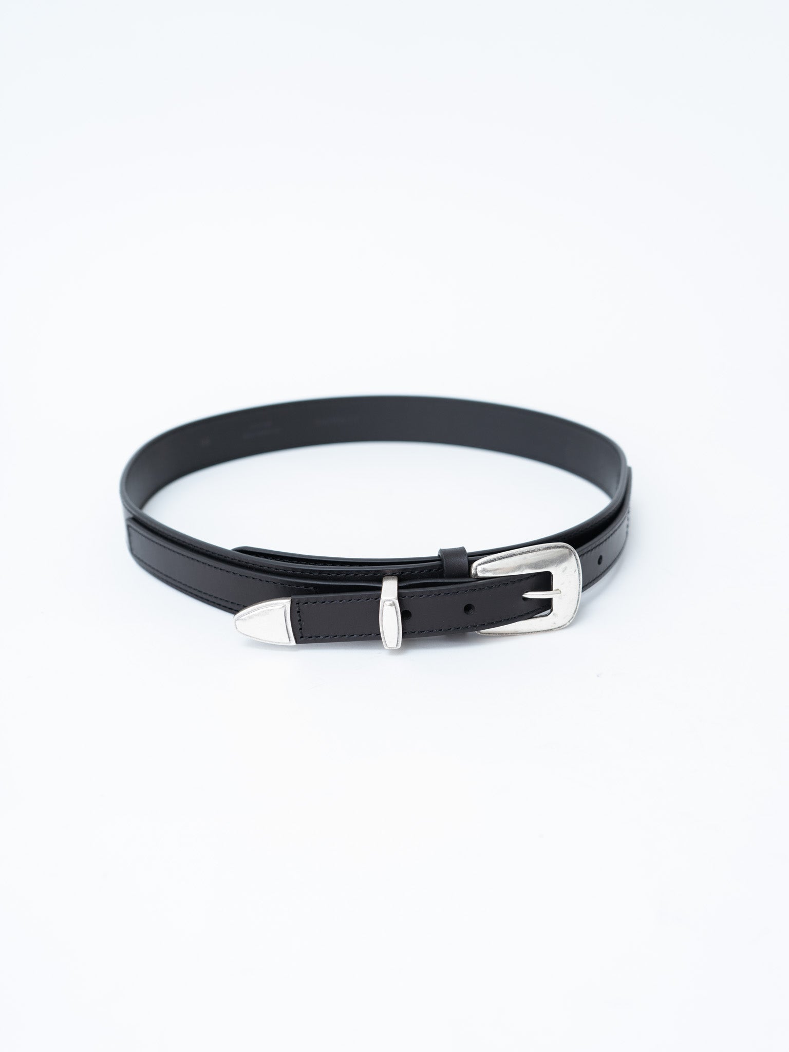Namu Shop - Lemaire Minimal Western Belt - Black
