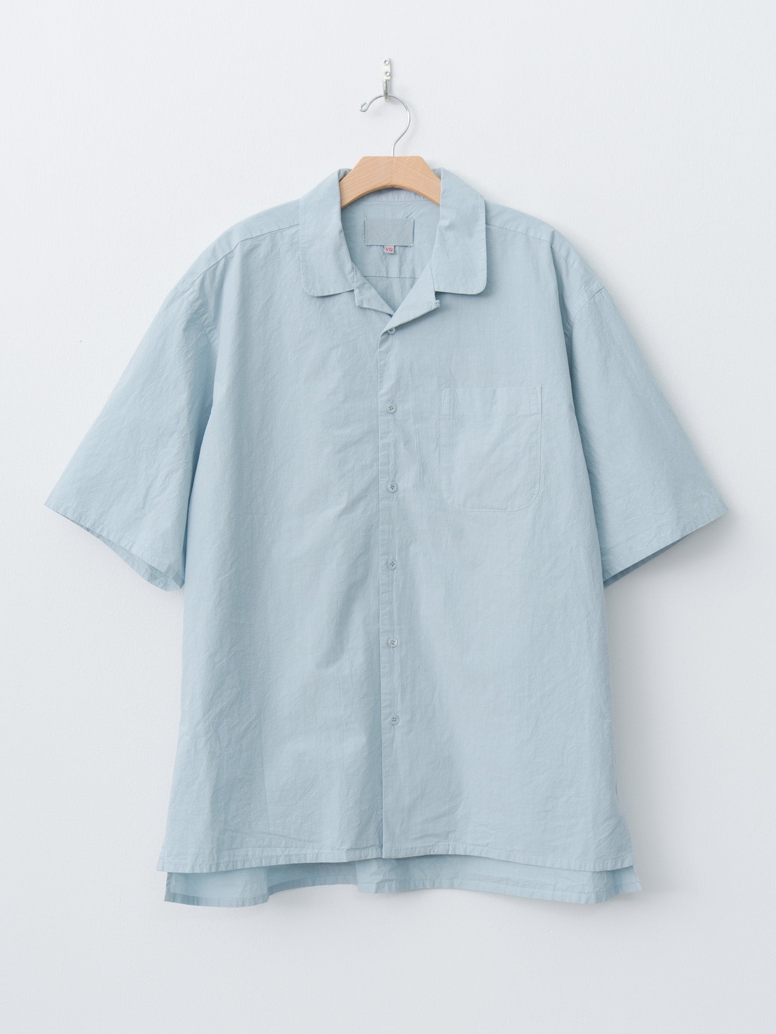 Namu Shop - Yoko Sakamoto Open Collar Shirt - Sky Blue