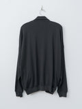 Namu Shop - Auralee Super High Gauge Sweat Zip Cardigan - Black