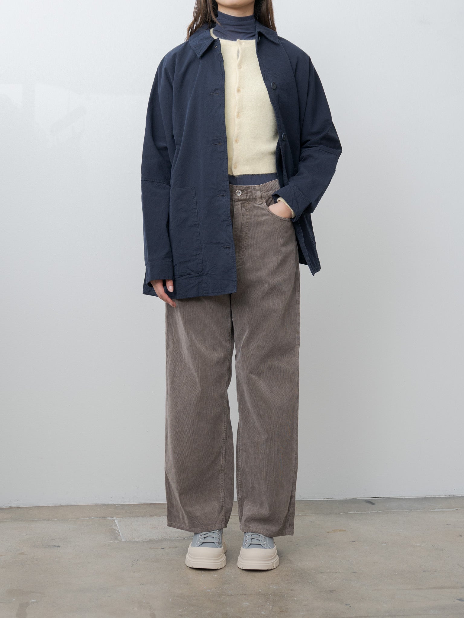 Namu Shop - Auralee Garment-Dyed Baby Alpaca Fur Knit Crew-Neck