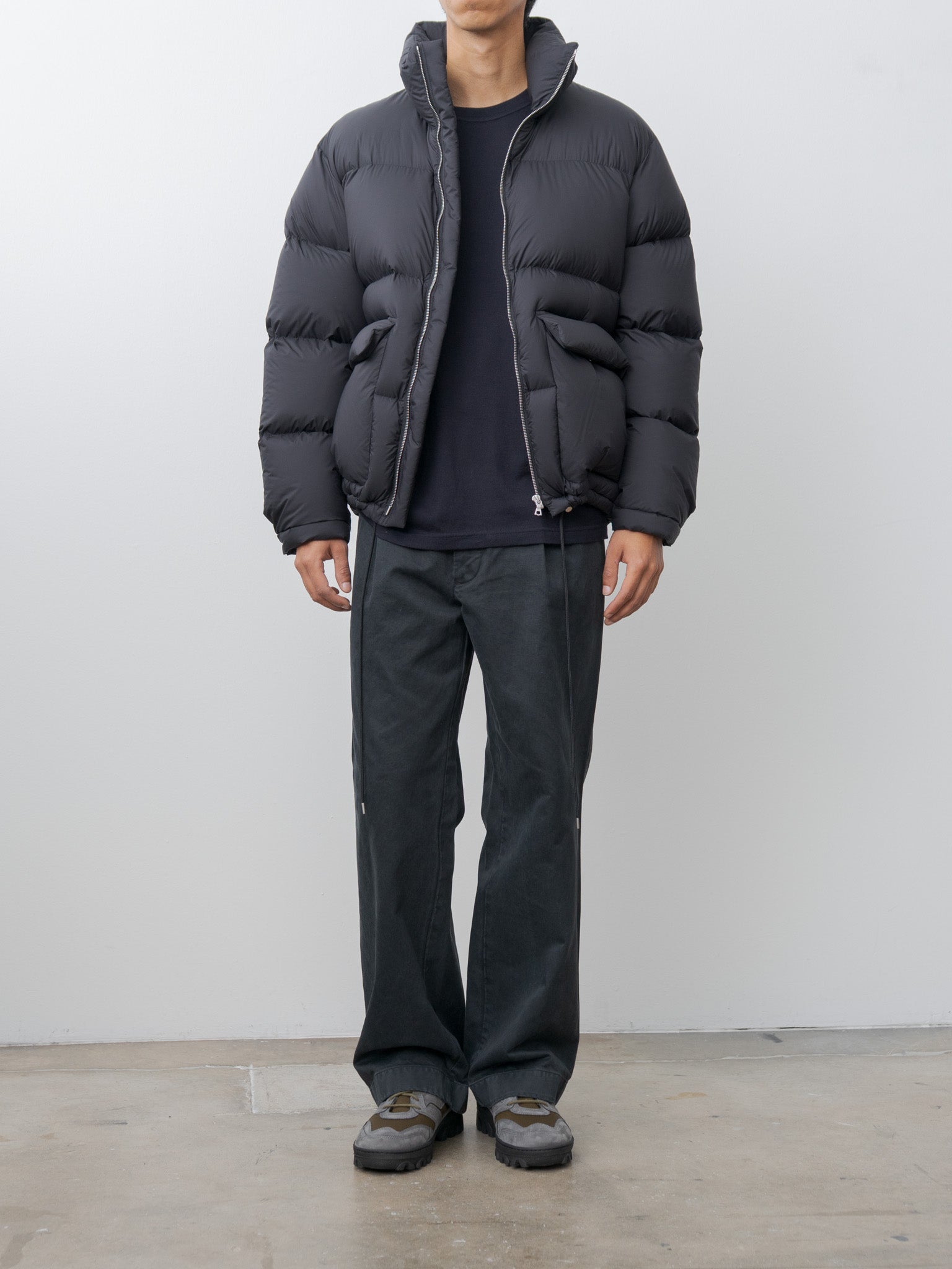 Namu Shop - Auralee Super Light Nylon Ripstop Down Blouson - Black