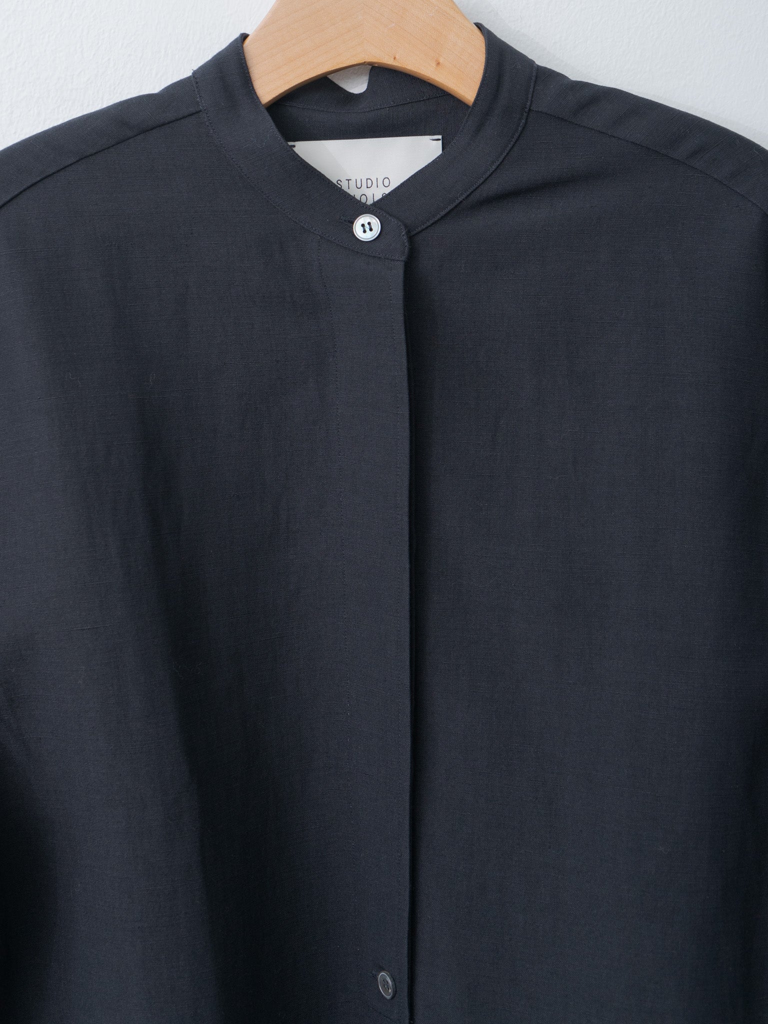 Namu Shop - Studio Nicholson BEAM Curved Shirt - Darkest Navy