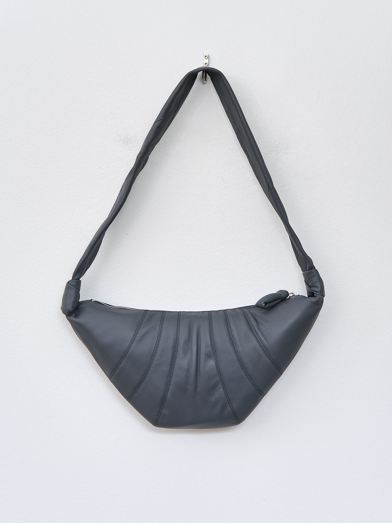 Namu Shop - Lemaire Medium Croissant Bag - Asphalt (soft nappa