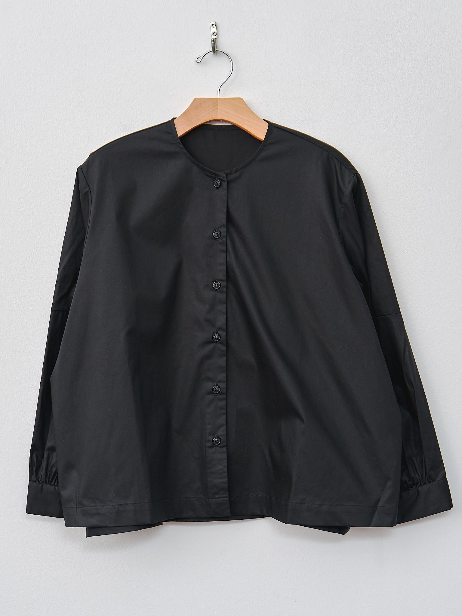 Namu Shop - Casey Casey Biggy Col Bias Shirt - Black
